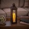 Smart Solar Smart Living 16 in. Glass/Metal Siena LED Candle Lantern Bronze 84036-LC - alternate 6
